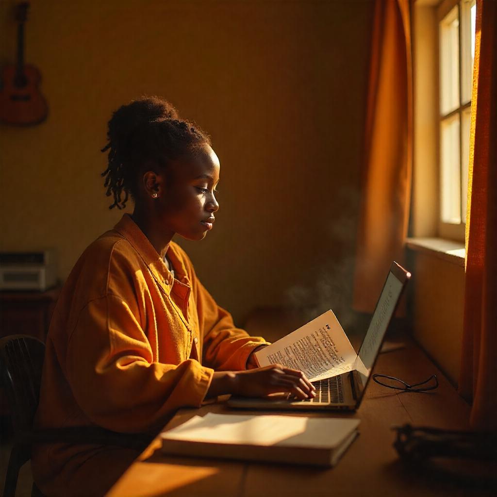 Instructor teaching online